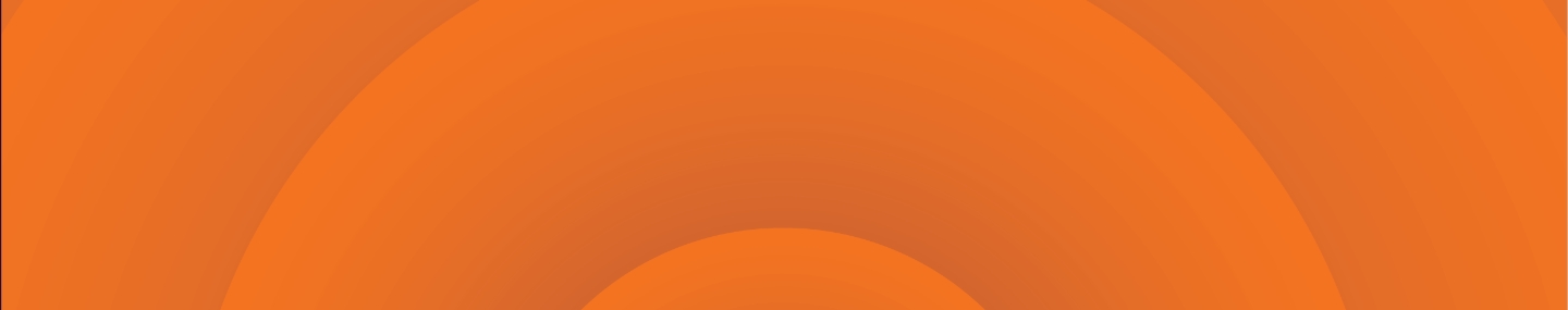 Orange hero banner