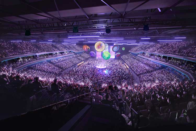 Aviva arena centre stage