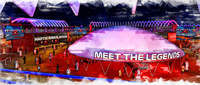 Fanzone Area, Formula 1. Design by Imagineerium